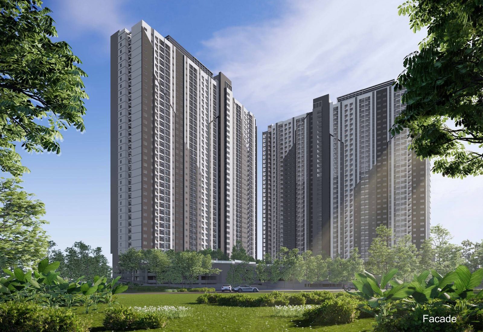 Aster Hill Sri Petaling — freehold serviced residence by UOA Group, two-tower facade