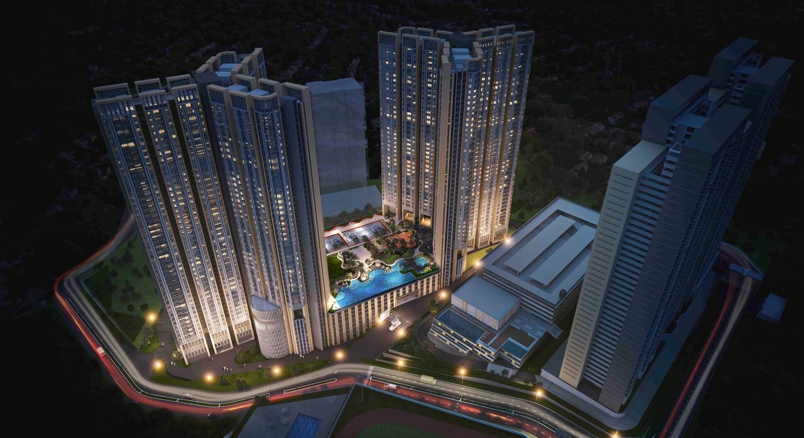 Ren Residence night view