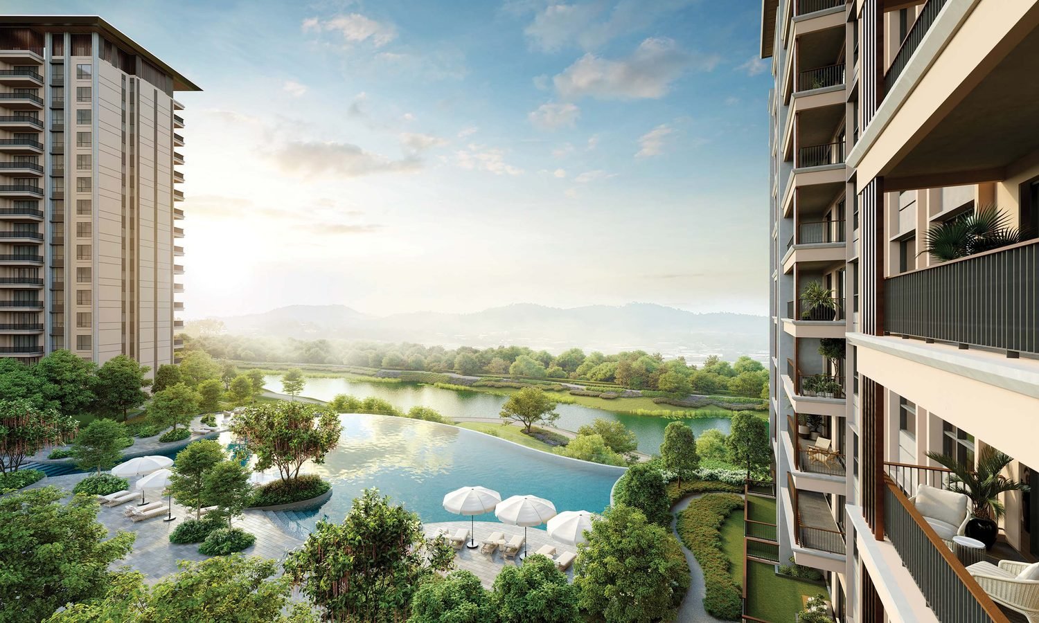 Zenia ParkCity Damansara landscaped grounds and gardens among the ParkHomes